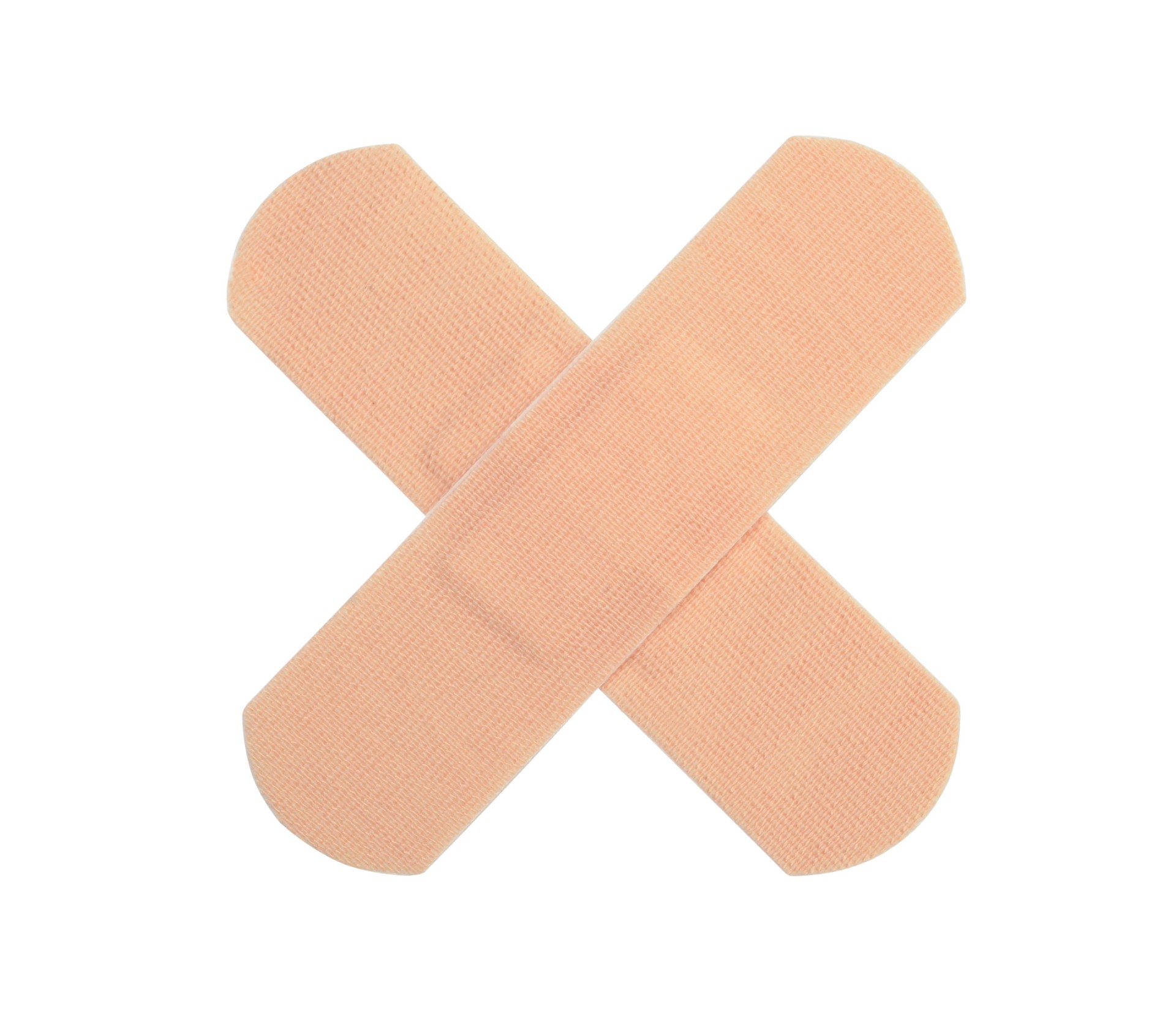 Medical plaster isolated on white